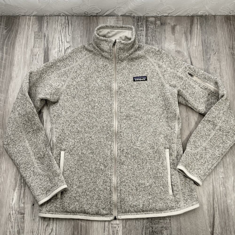 Patagonia Better Sweater Zip Fleece Jacket Tan Pelican Womens size Medium